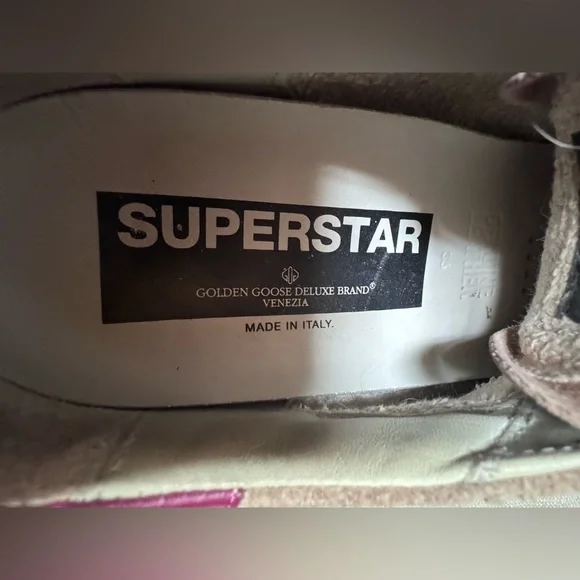 Golden Goose Beige and Blue Suede
Superstar Sneakers Size 6” - Picture 9 of 12